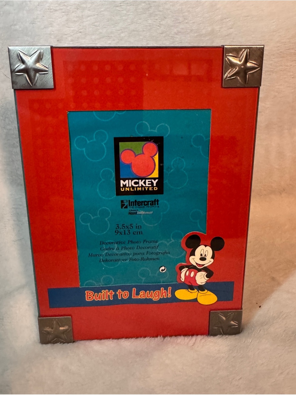 Disney’s Mickey Built to Laugh Picture Frame vintage from 2000